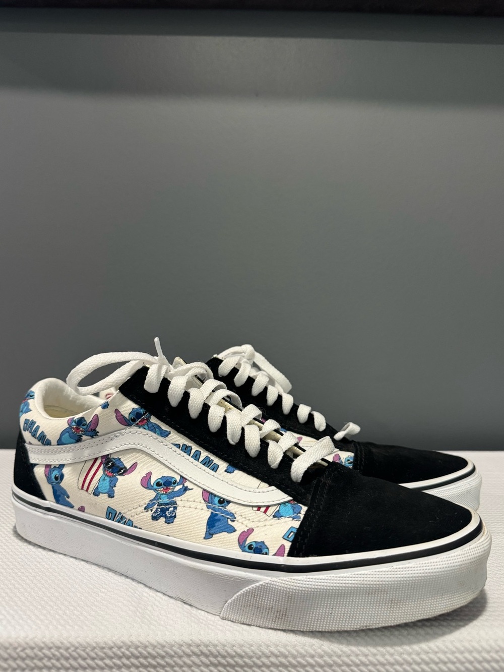 Disney 100 Stitch Old Skool Vans Shoes Size Men’s 8 or Women’s 9.5 EUC